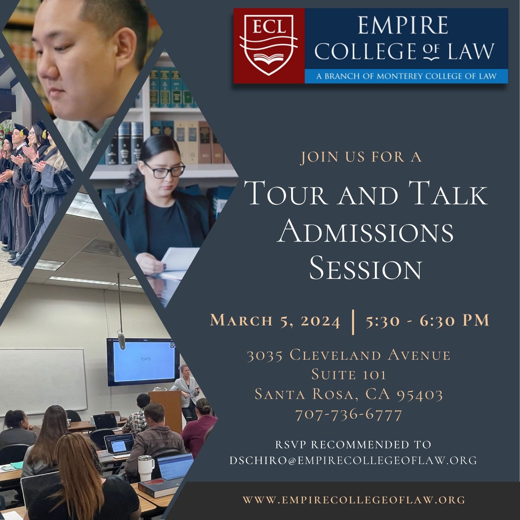 On-Campus Admissions Session Invitation