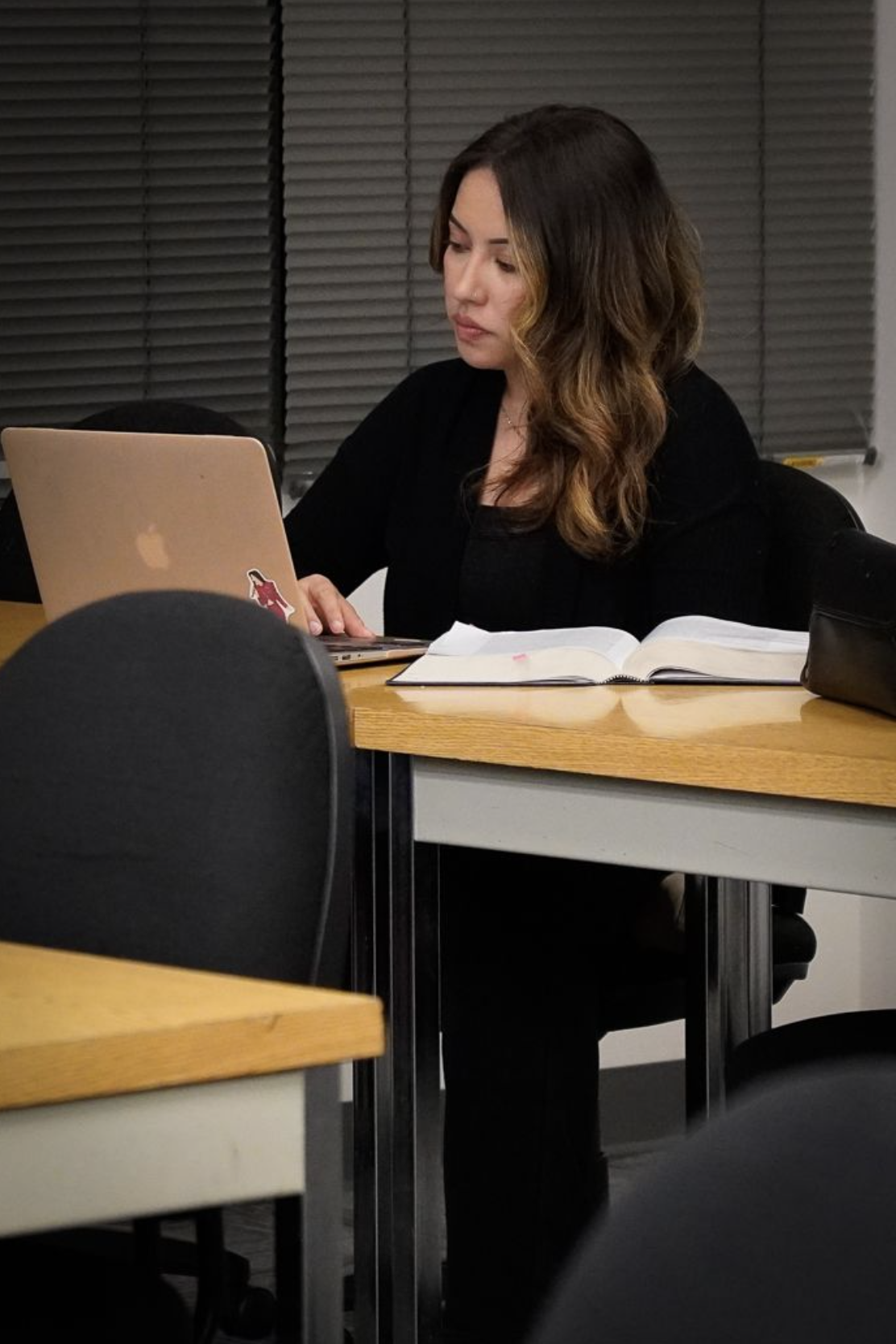 Student at desk